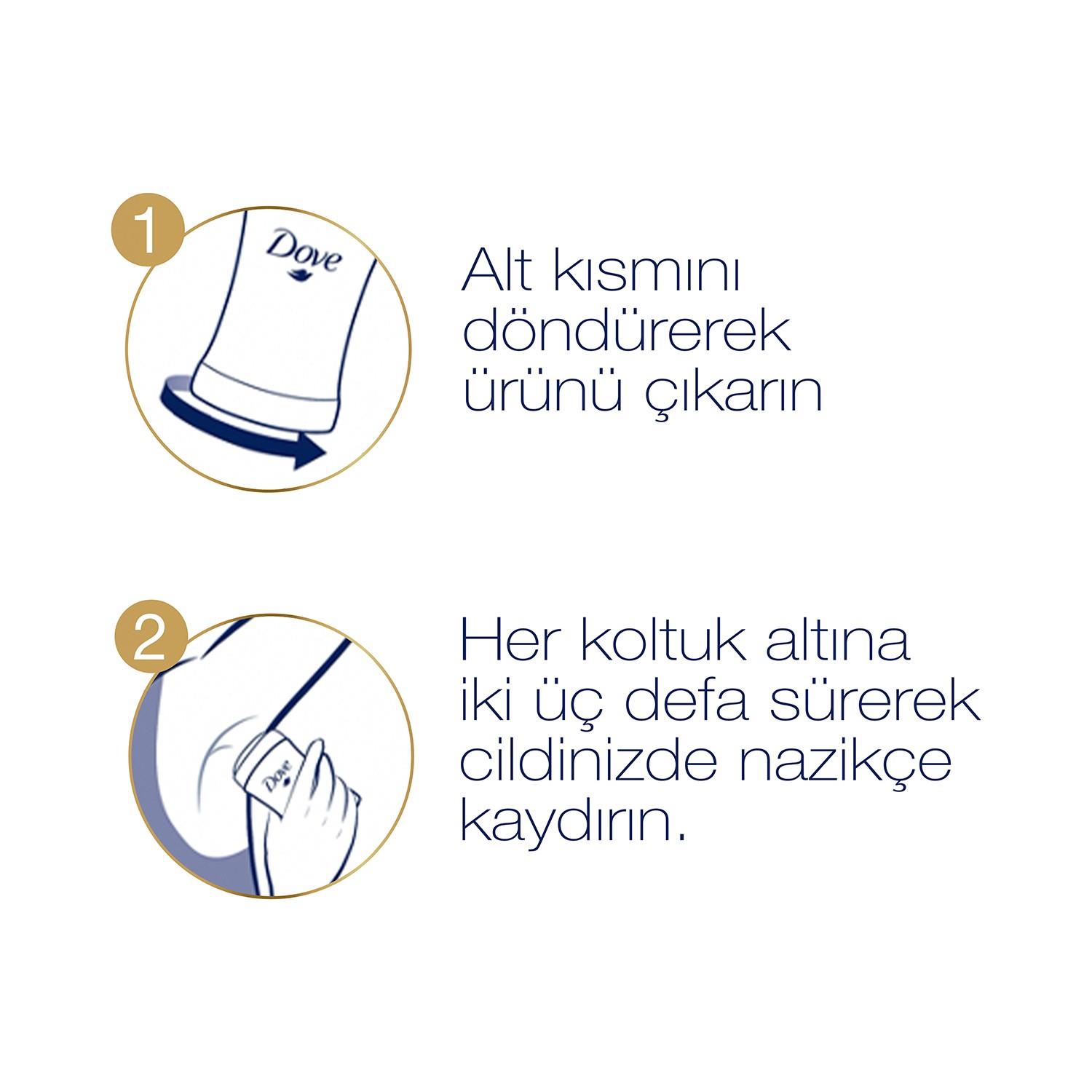 Dove Kadın Stick Deodorant Invisible Dry 1/4 Nemlendirici Krem Etkili 40 g