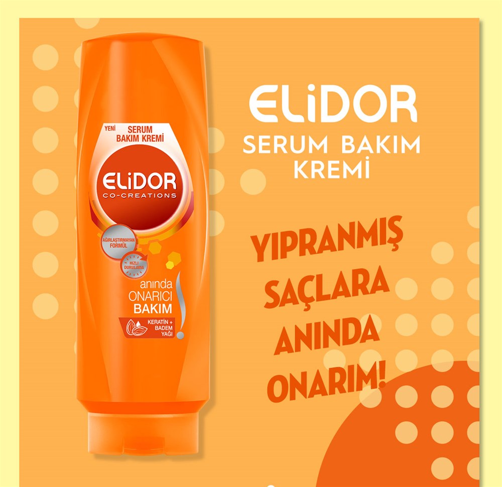 Elidor Saç Bakım Kremi Anında Onarıcı Bakım 500 ml 