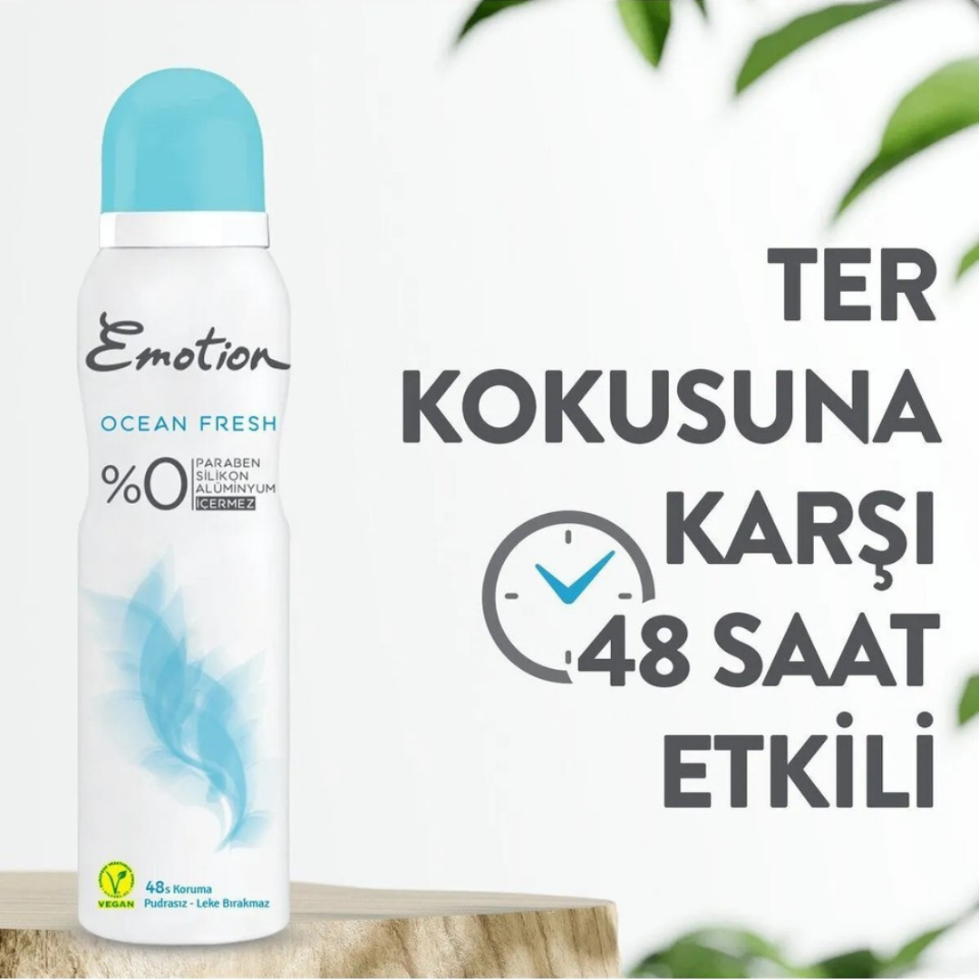 Emotion Ocean Fresh Deodrant 150ml + Ocean Fresh Roll on 50ml
