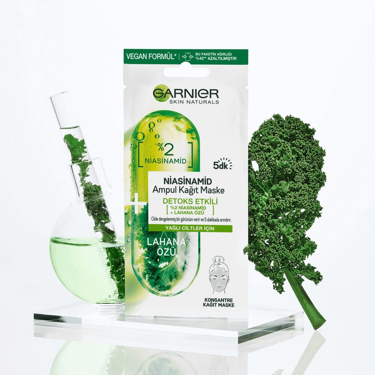 Garnier Ampul Kağıt Maske Niasinamid Detox Etkisi 1 Adet