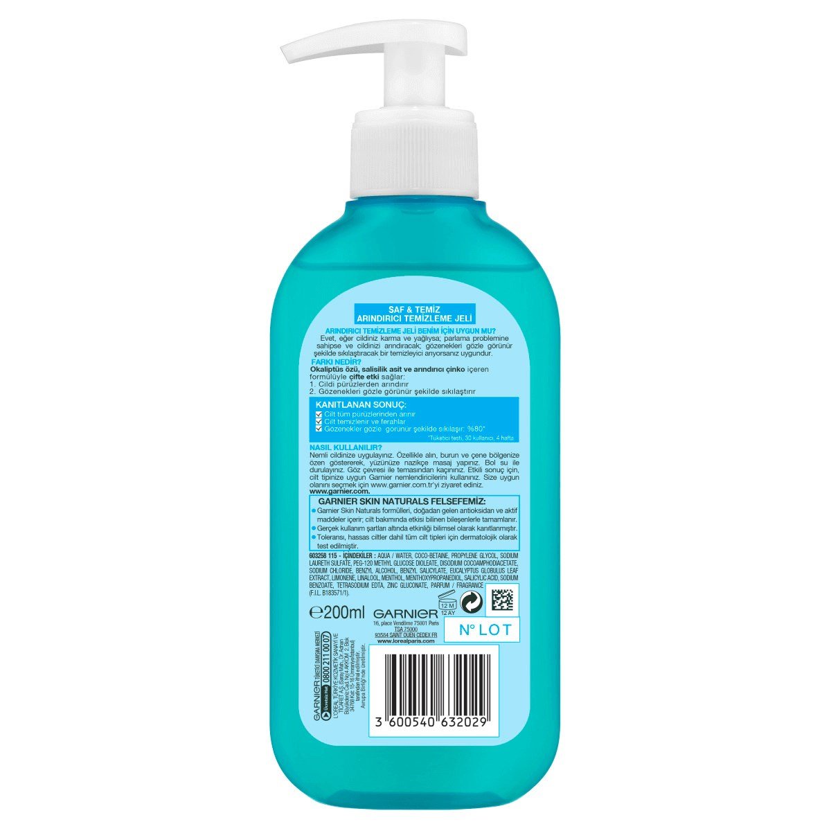 Garnier Saf ve Temiz Temizleme Jeli 200ml