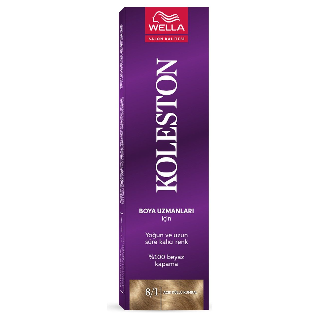Koleston Tüp Saç Boyası Açık Küllü Kumral 8/1