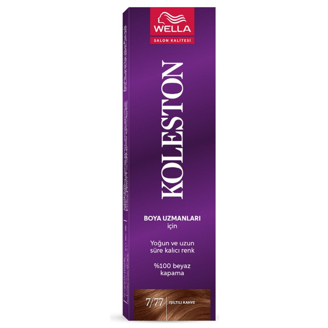 Koleston Tüp Saç Boyası Işıltılı Kahve 7/77