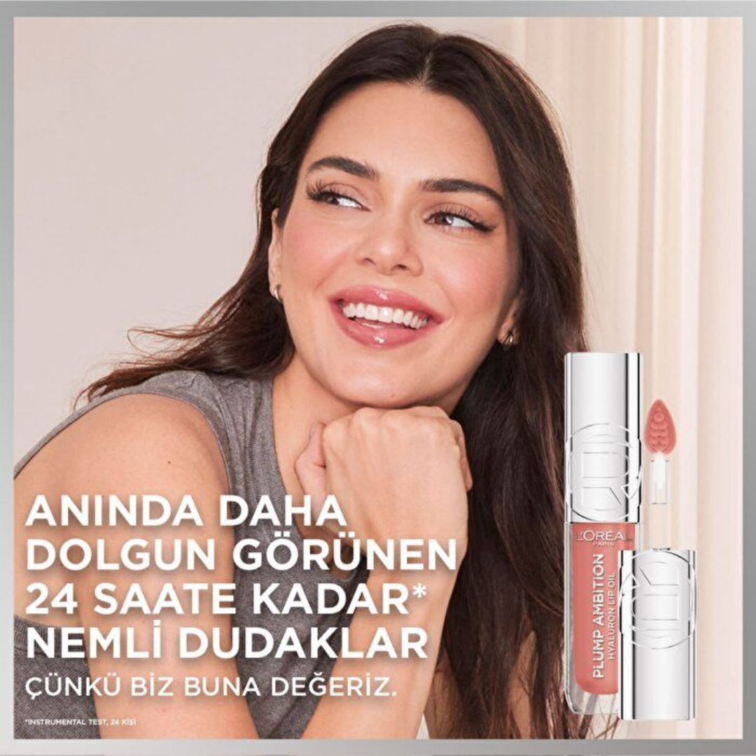 L'Oréal Paris Plump Ambition Hyaluron Lip Oil Dudak Parlatıcısı 390 Cherry Cherie
