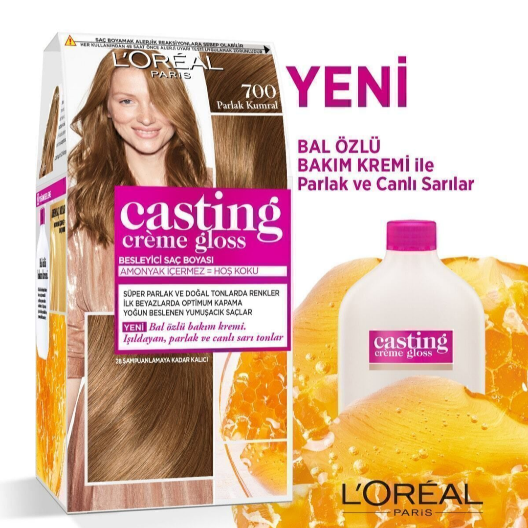 L'Oreal Paris Casting Crème Gloss Saç Boyası - 700 Parlak Kumral