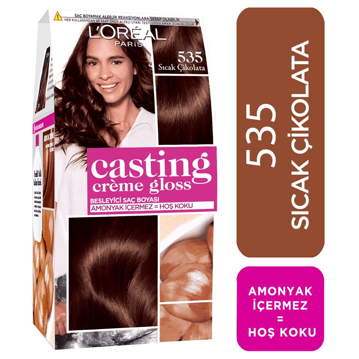 L'Oreal Paris Casting Creme Gloss Saç Boyası Sıcak Çikolata No: 535