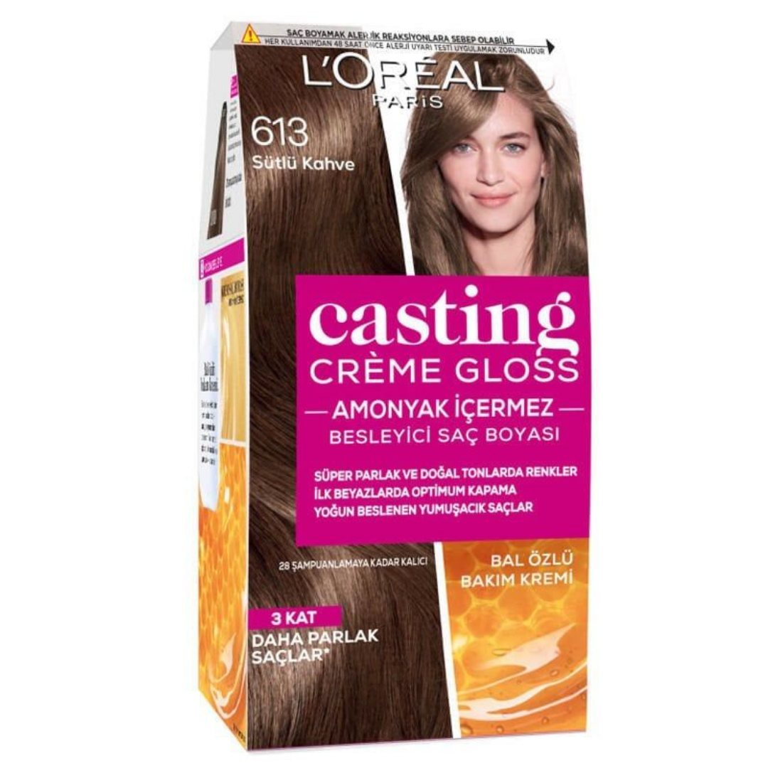 L'Oreal Paris Casting Creme Gloss Saç Boyası Sütlü Kahve No:613
