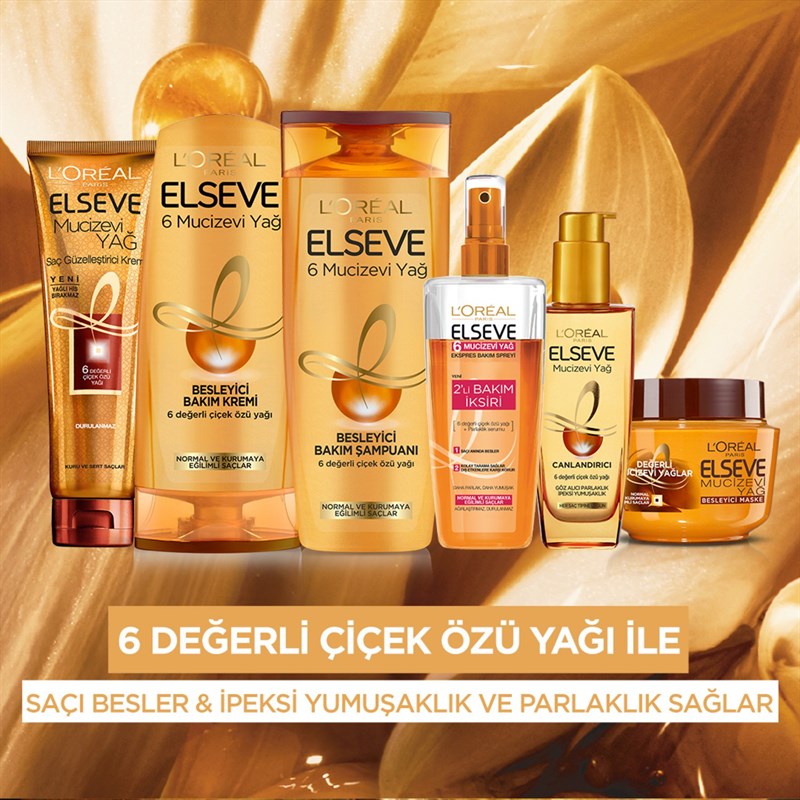 L'Oreal Paris Elseve Şampuan 6 Mucizevi Yağ Besleyici 550 Ml