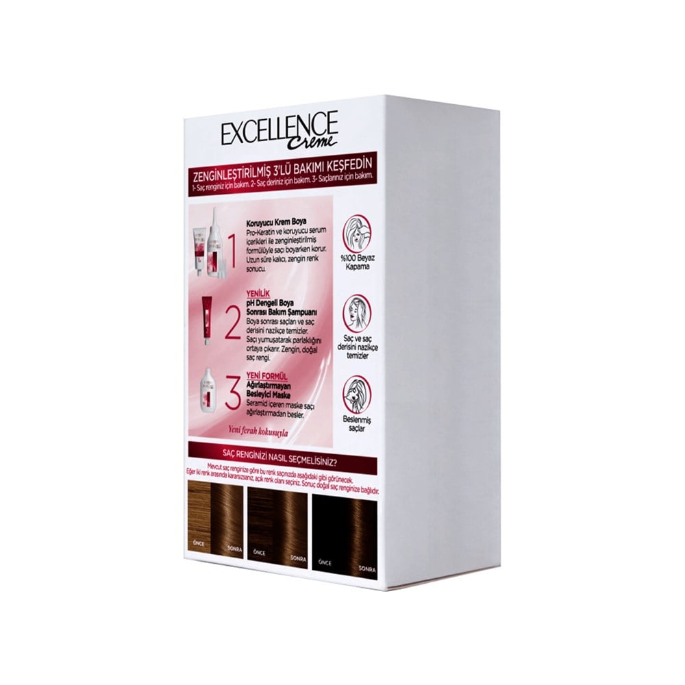 L'Oreal Paris Excellence Creme Kumral Dore Saç Boyası 7,3