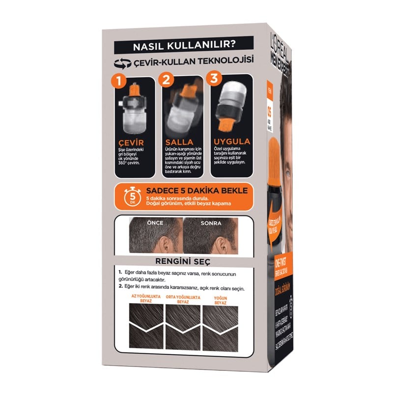 L'Oreal Paris Men Expert One-Twist Erkek Saç Boyası Açık Kahve No: 05