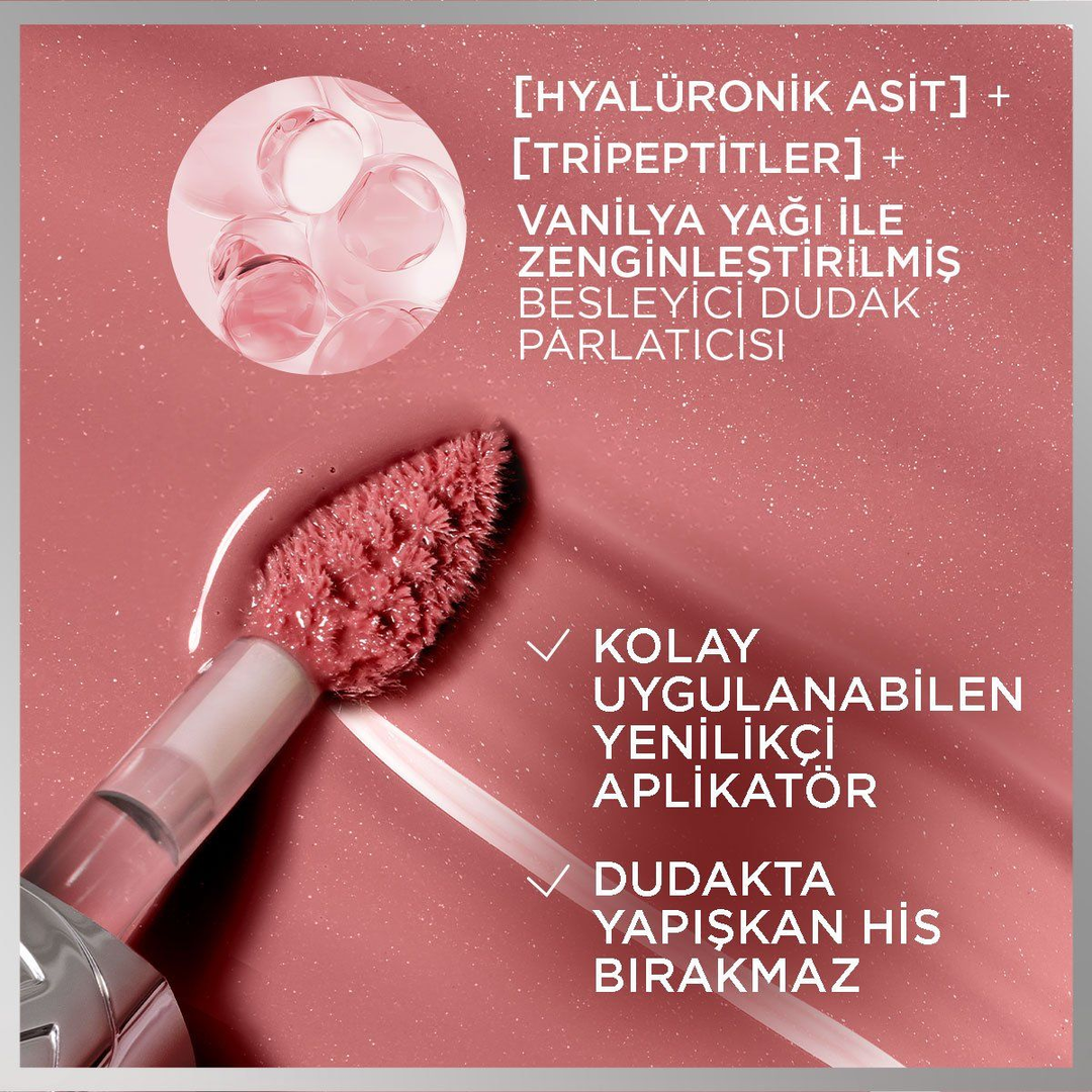 L'Oreal Paris PLUMP AMBITION Hyaluron Lip Oil Besleyici ve Nemlendirici Dudak Parlatıcısı 601 Worth It