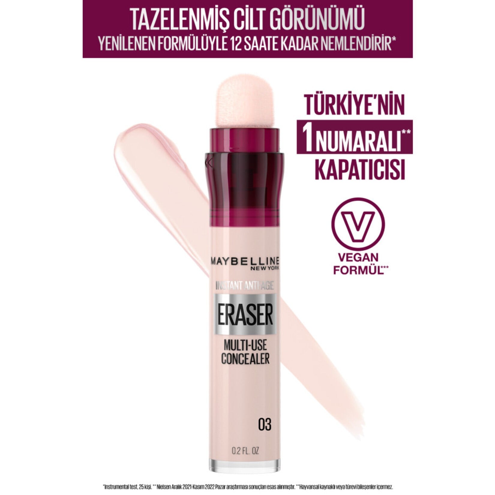 Maybelline New York Instant Anti Age Eraser Kapatıcı No: 03 Fair