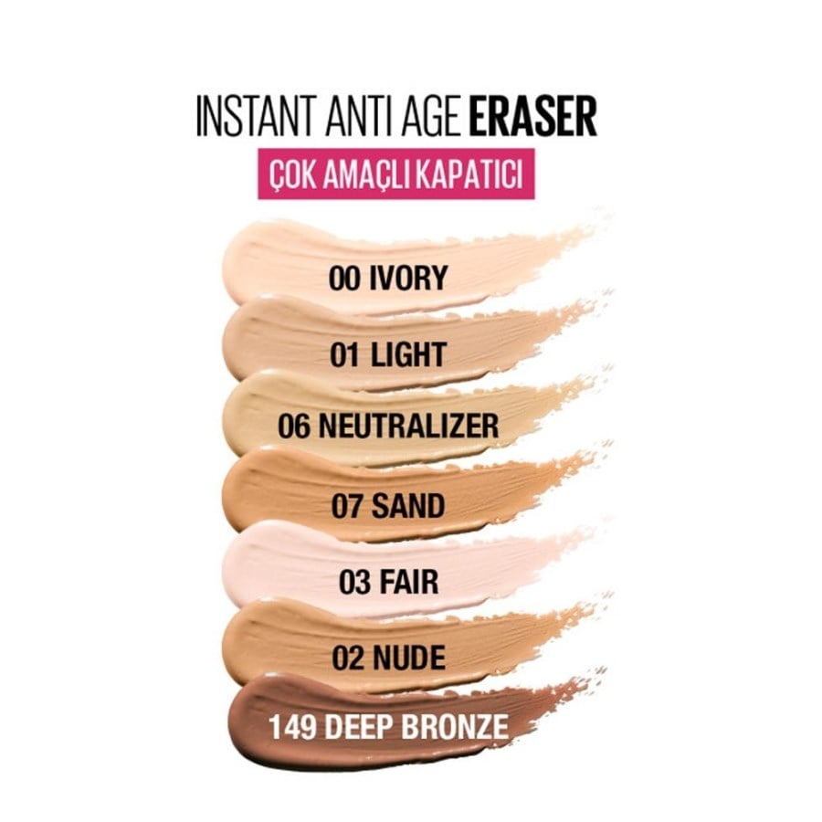 Maybelline New York Kapatıcı - Instant Age Eraser Concealer 121 Light Honey