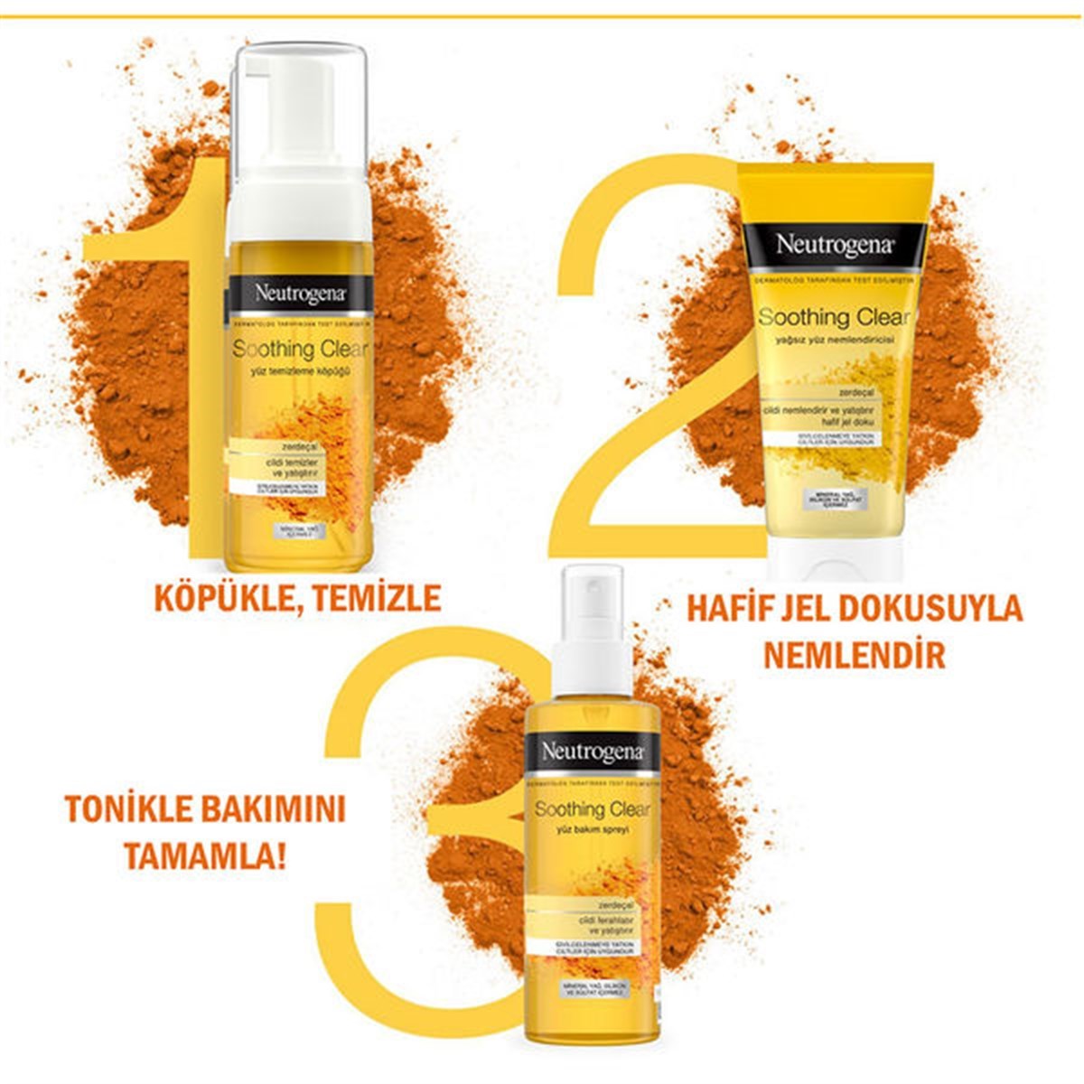 Neutrogena Soothing Clear Zerdeçal Temizleme Köpüğü