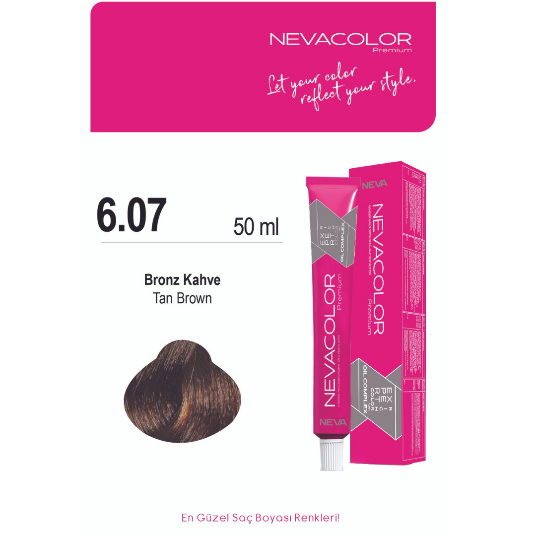 NEVACOLOR TÜP BOYA  6.07 BRONZ KAHVE