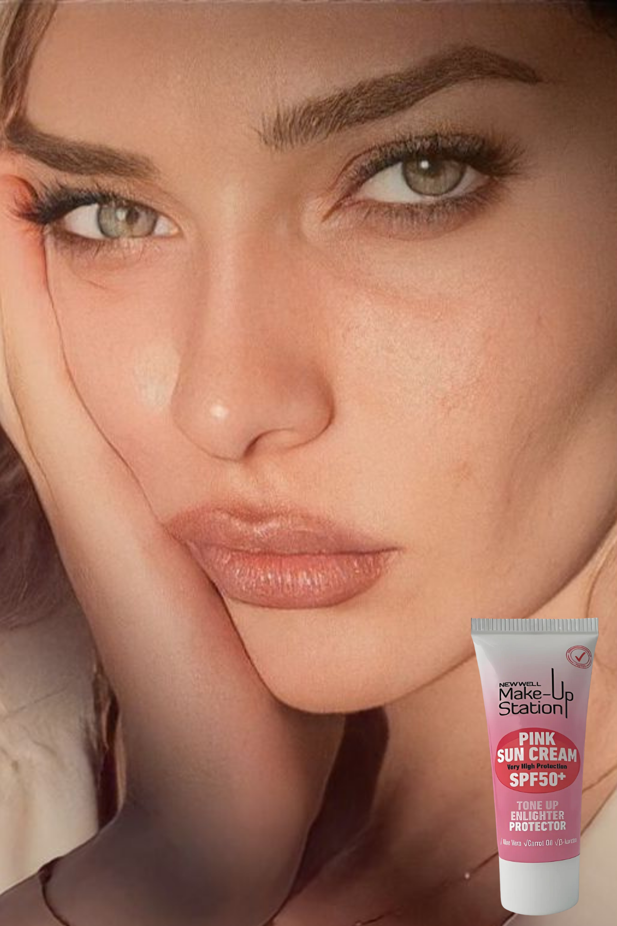 New Well 50 Faktör Pembe Güneş Kremi 30 G