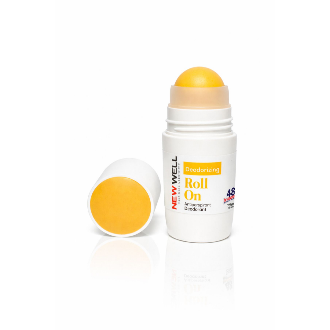 New Well Deodorizing Roll On Terleme Önleyici Koltuk Altı Roll On (Sarı) 75 ML