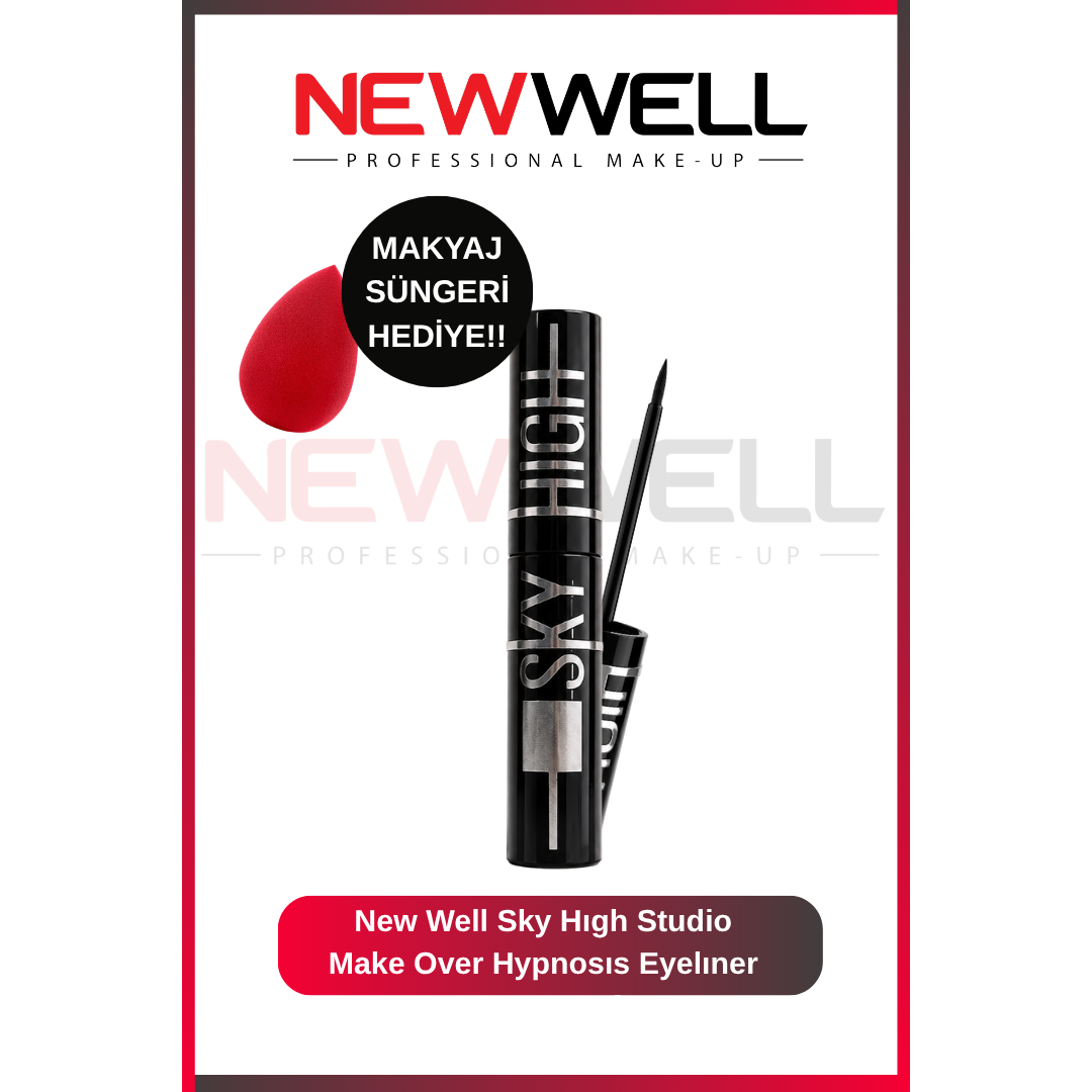 New Well Sky Hıgh Studio Make Over Hypnosıs Eyelıner Watwerproof 