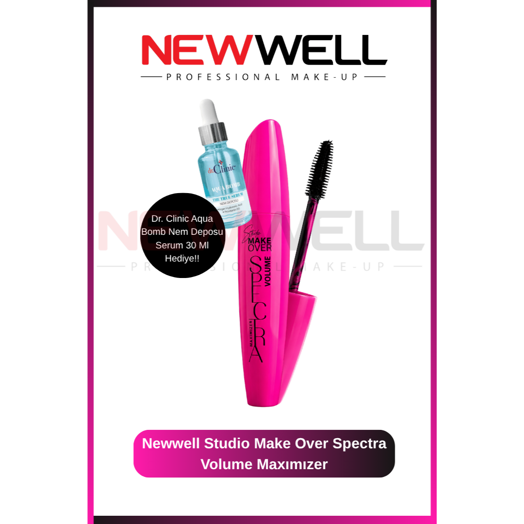New well Studio Make Over Spectra Volume Maxımızer - Aqua Bomb Nem Deposu Serum 30 Ml Hediye