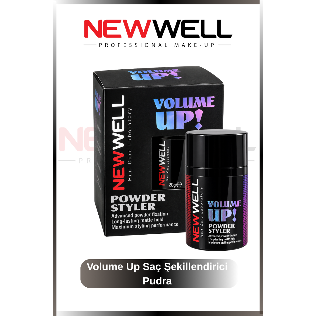 New Well Volume Up Saç Şekillendirici Pudra – Hacim Veren, Uzun Süre Kalıcı Tutuş 20 g