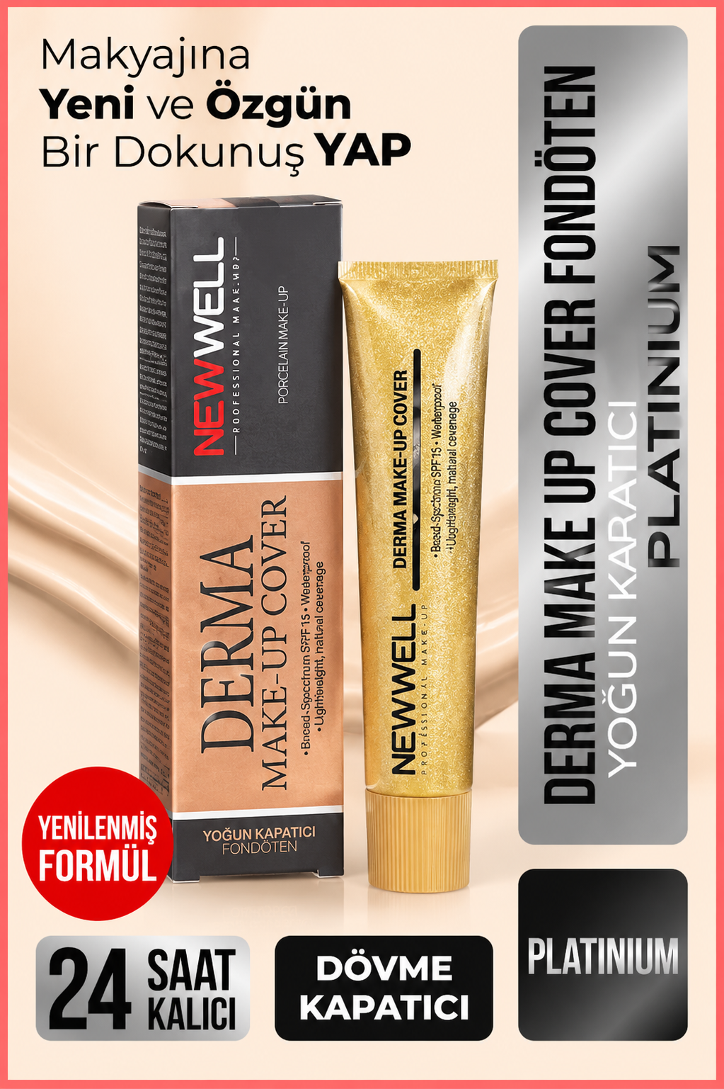 Newwell Derma Make-Up Cover Foundation - Platinium