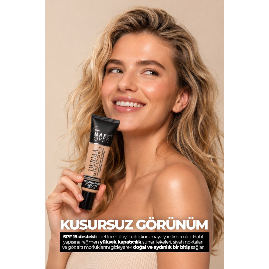 Newwell Studio MakeOver Derma Make-Up Cover Foundation Yoğun Kapatıcı Fondöten 01 40 ML