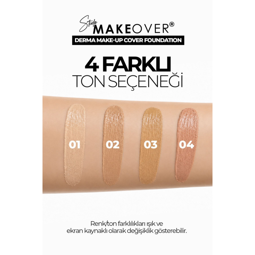 Newwell Studio MakeOver Derma Make-Up Cover Foundation Yoğun Kapatıcı Fondöten 01 40 ML