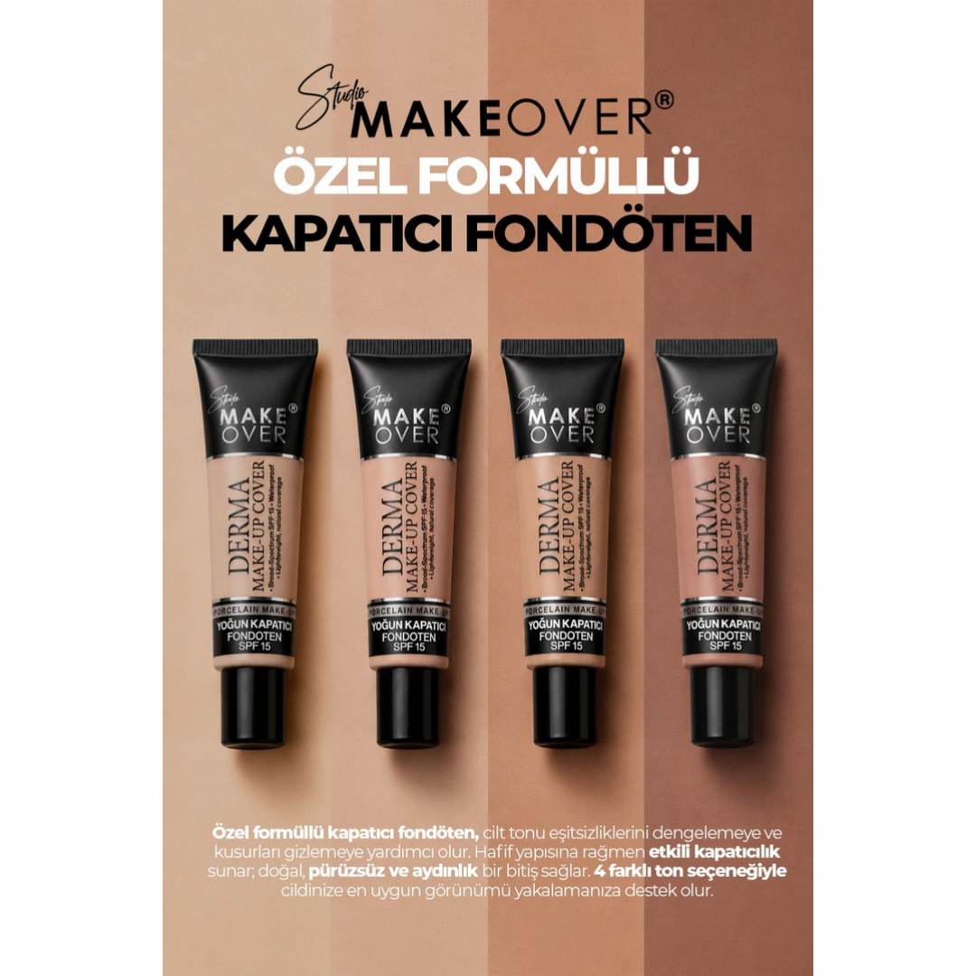 Newwell Studio MakeOver Derma Make-Up Cover Foundation Yoğun Kapatıcı Fondöten 04 40 ML