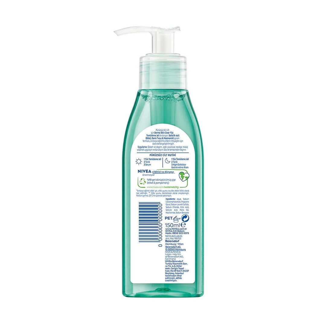 Nivea Derma Skin Clear Sivilce Karşıtı Yüz Temizleme Jeli 150ml
