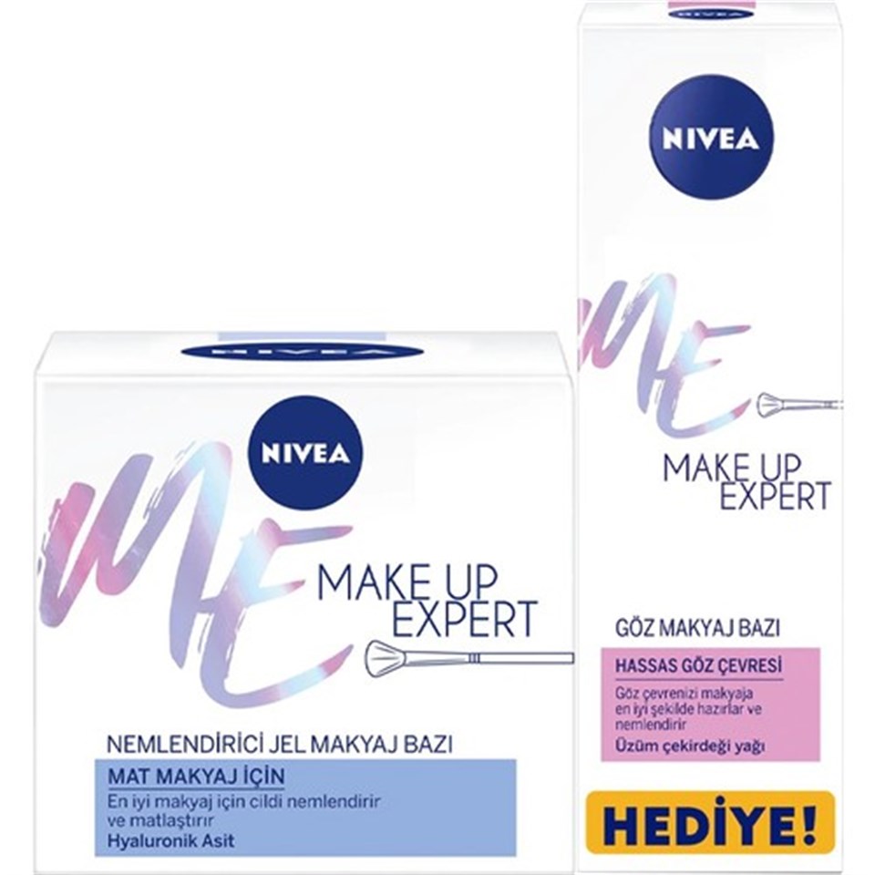 Nıvea Make Up Expert Mat Makyaj Için Nemlendirici Makyaj Bazı 50 ml + Göz Makyaj Bazı