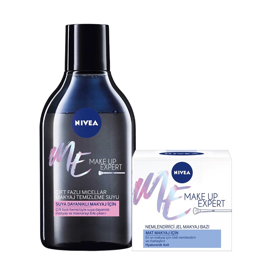 Nivea Me Make Up Expert Mat Makyaj İçin Nemlendirici Jel Makyaz Bazı +Çift Fazlı Micellar