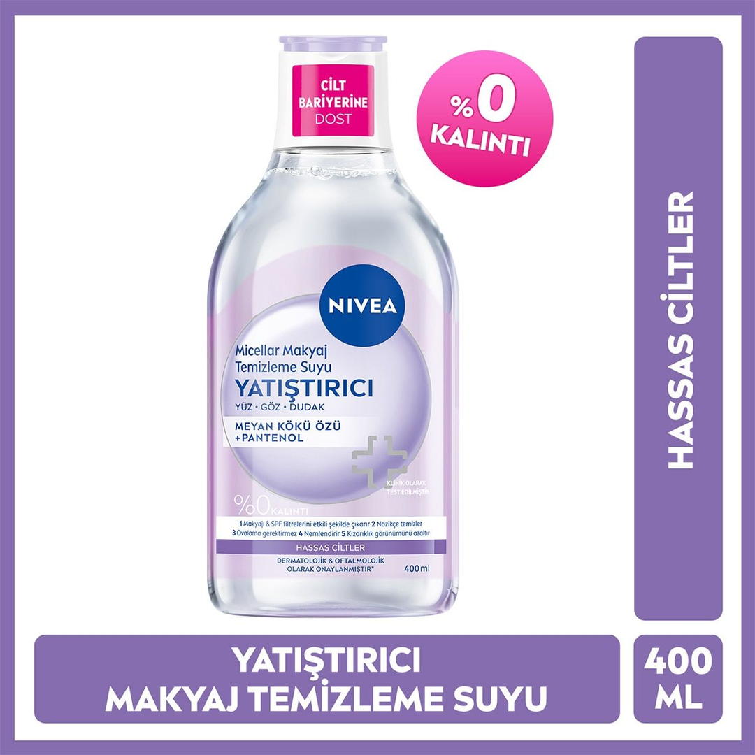 Nivea Yatıştırıcı Micellar Makyaj Temizleme Suyu 400 ml