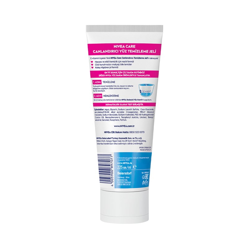 Nivea Yüz Temizleme Jeli E Vitaminli 225 Ml
