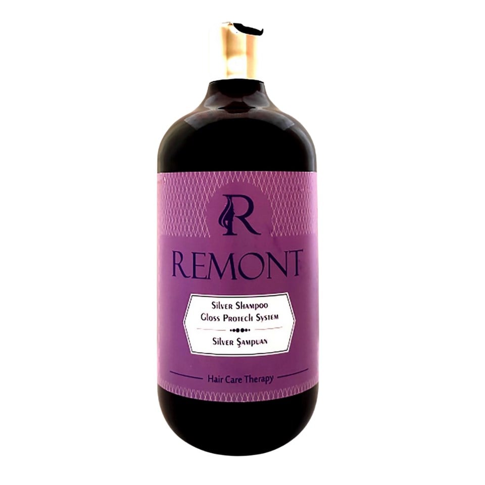 REMONT SILVER  SHAMPOO 1000ML//GLOSS PROTECH SYSTEM//PARLAKLIK VEREN SAÇ BAKIM SAMPUANI