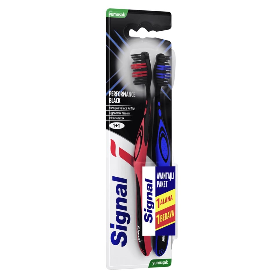 Signal Diş Fırçası Performans Black 1+1