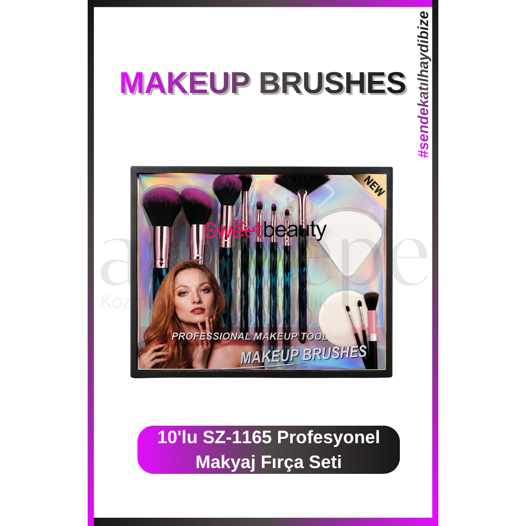 Sweet Beauty 10''lu Make Brushes