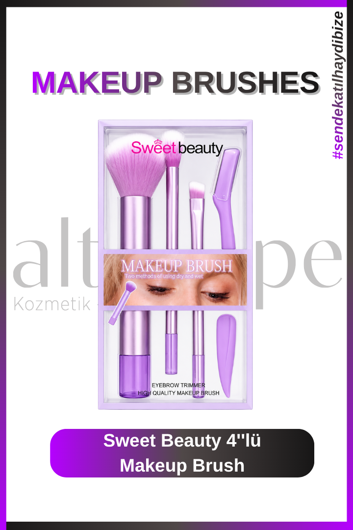 Sweet Beauty 4''lü Makeup Brush