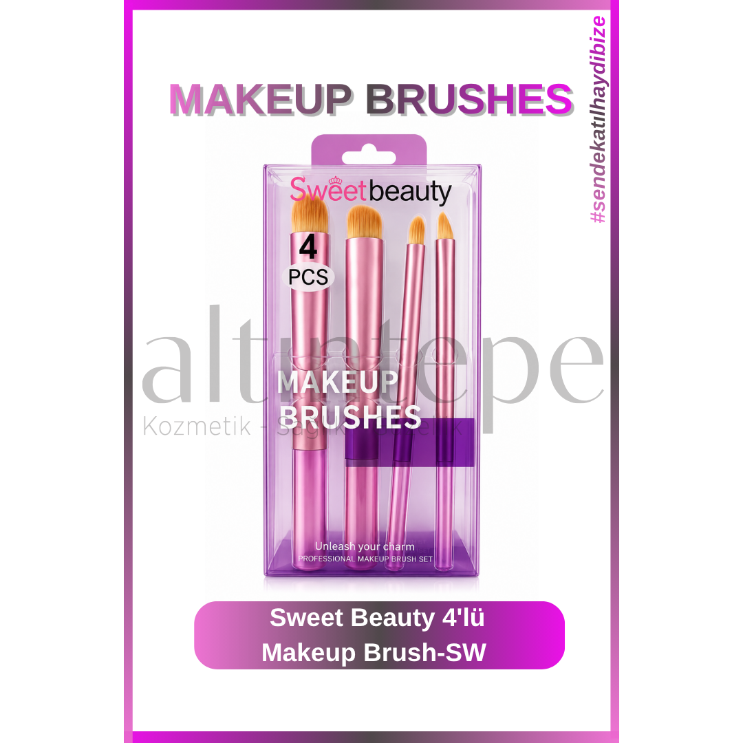 Sweet Beauty 4''lü Makeup Brush-SW 