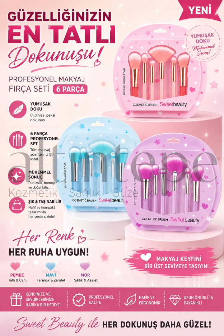 Sweet Beauty 6''lı Makeup Brush