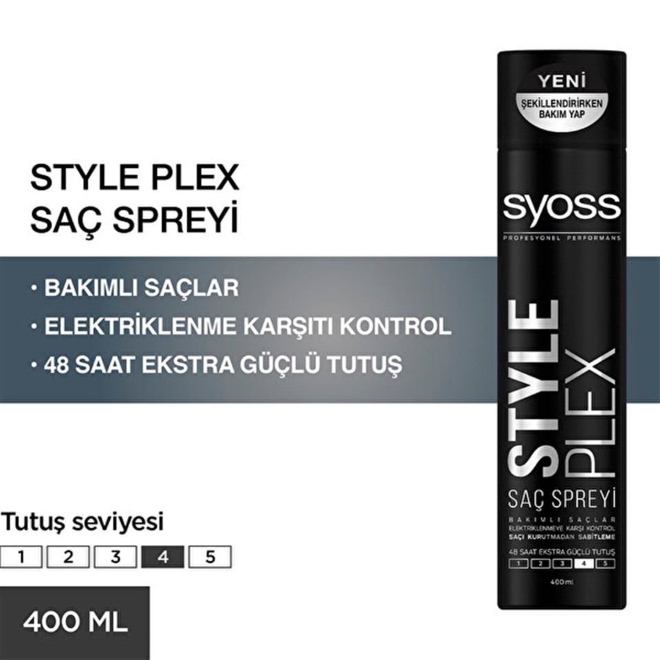 Syoss Style Plex Saç Spreyi 400 ml