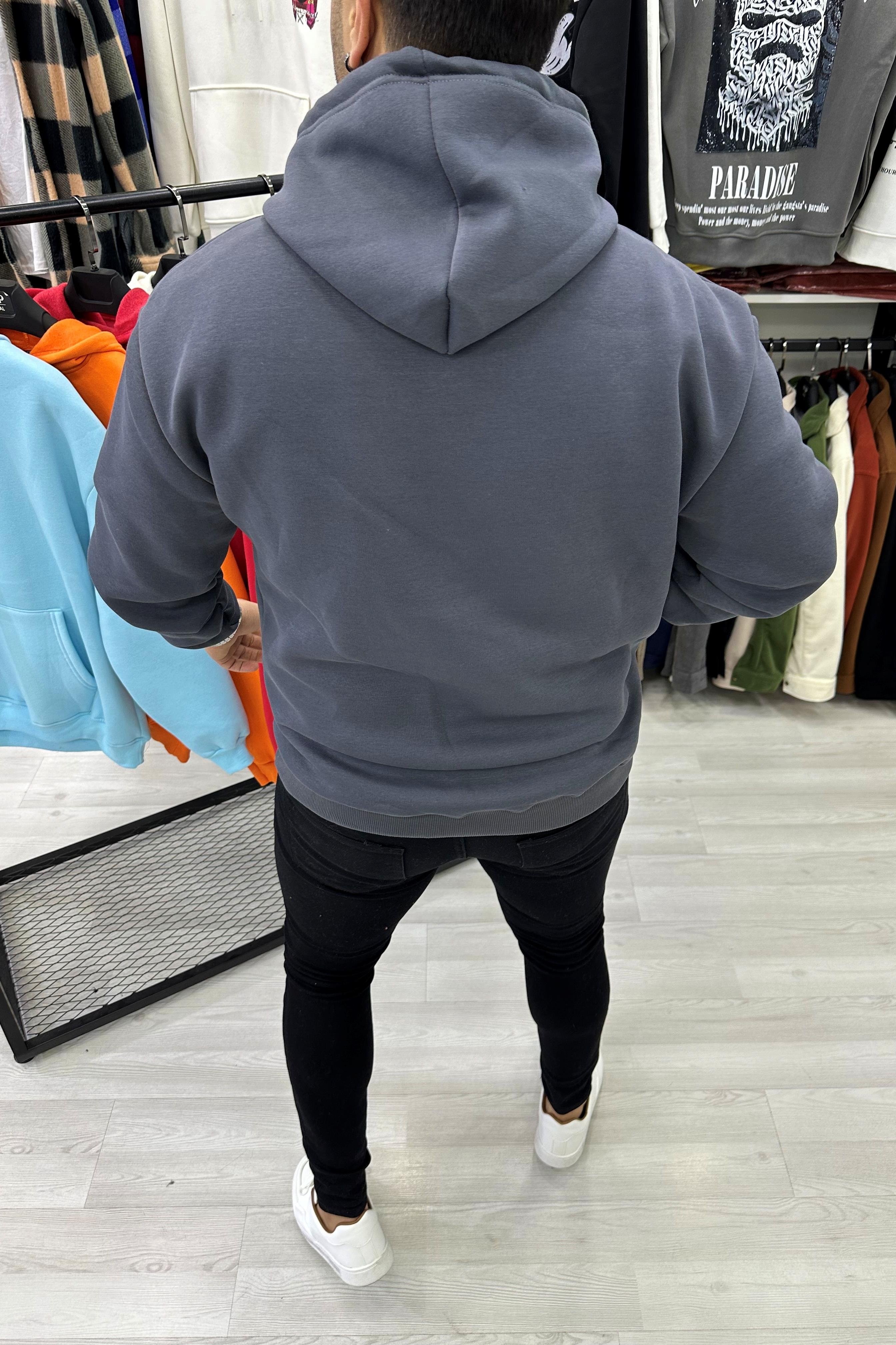 SWEATSHİRTAntrasit Oversize Kapüşonlu Sweat | VİP LOKAL1258-AntrasitAntrasit Oversize Kapüşonlu Sweat