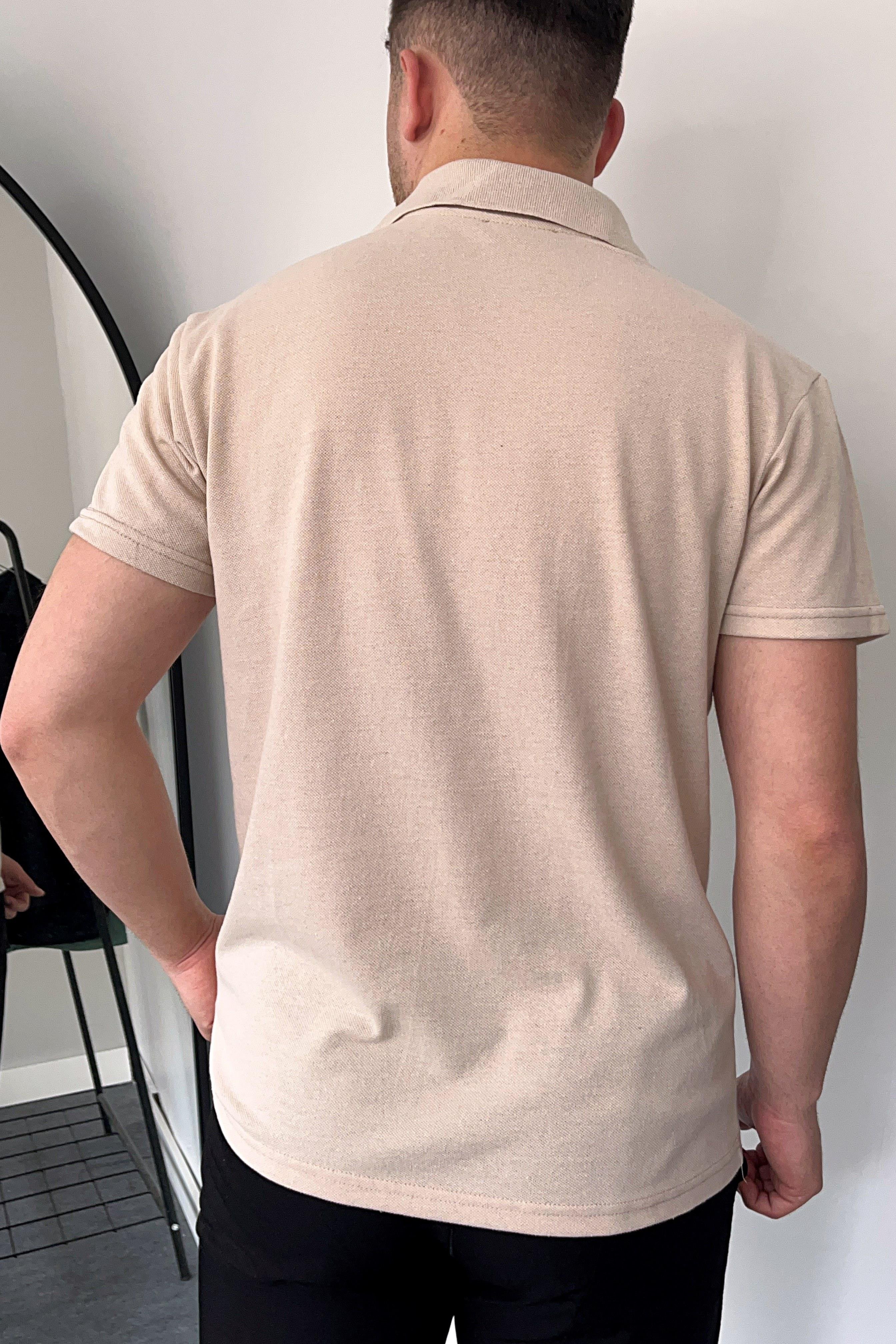T-SHİRTKrem Polo Yaka Düz Lacos Tshirt | VİP LOKAL1322-KremKrem Polo Yaka Düz Lacos Tshirt