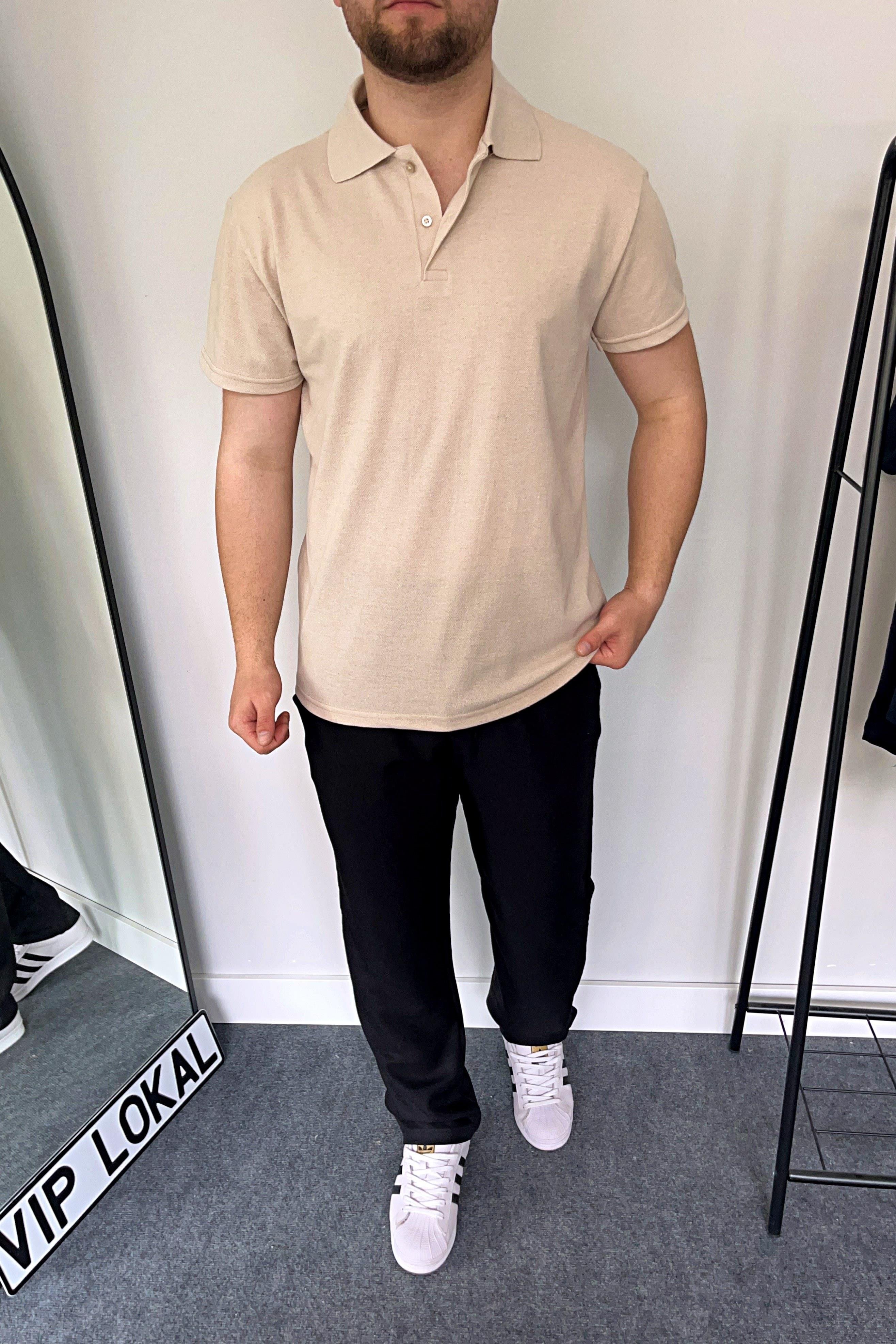 T-SHİRTKrem Polo Yaka Düz Lacos Tshirt | VİP LOKAL1322-KremKrem Polo Yaka Düz Lacos Tshirt