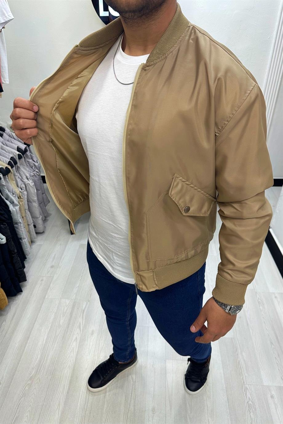 CEKETTaba Bomber Ceket | VİP LOKAL1090-TabaTaba Bomber Ceket