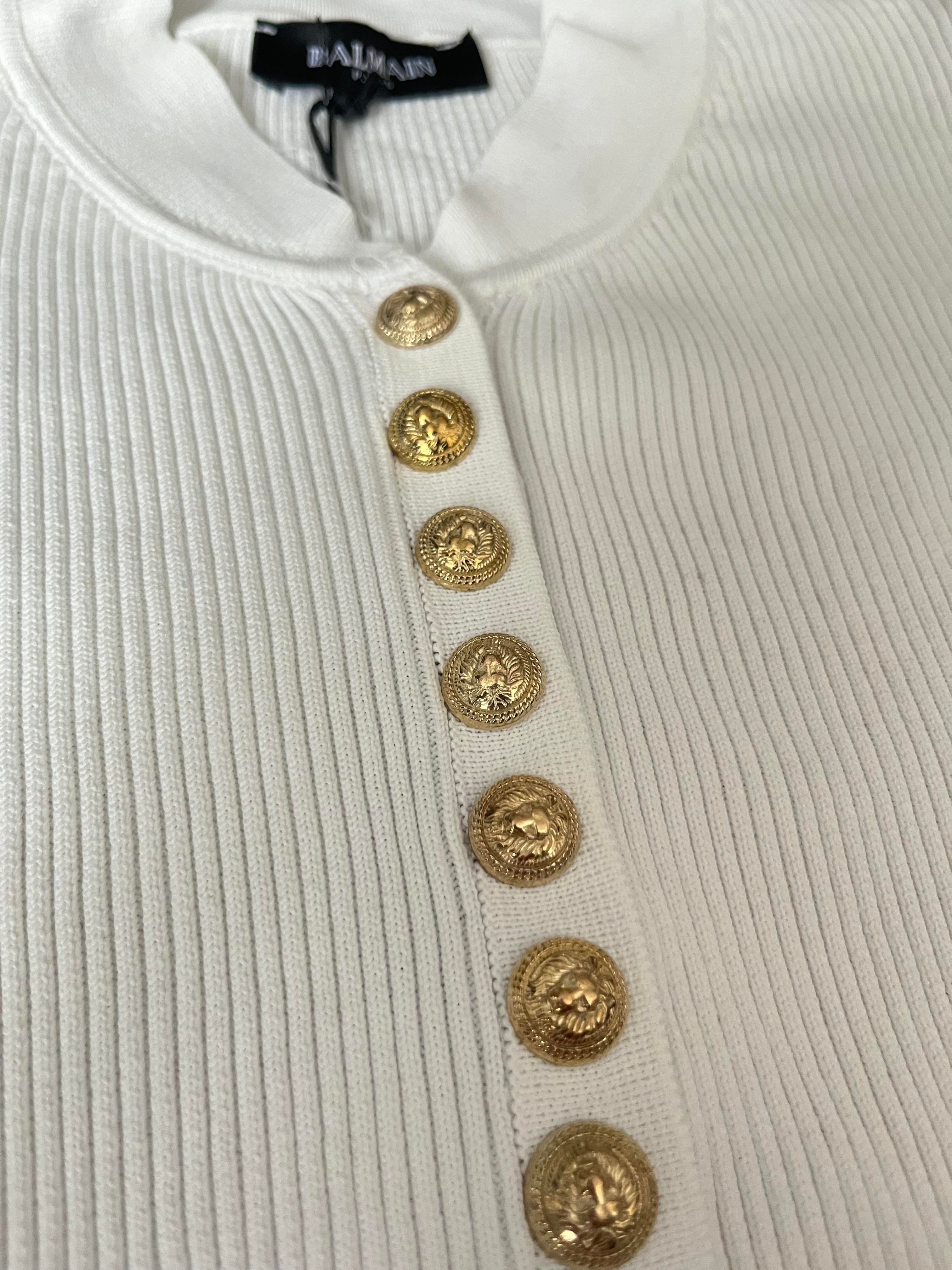 BALMN DÜĞMELİ BEYAZ TRİKO