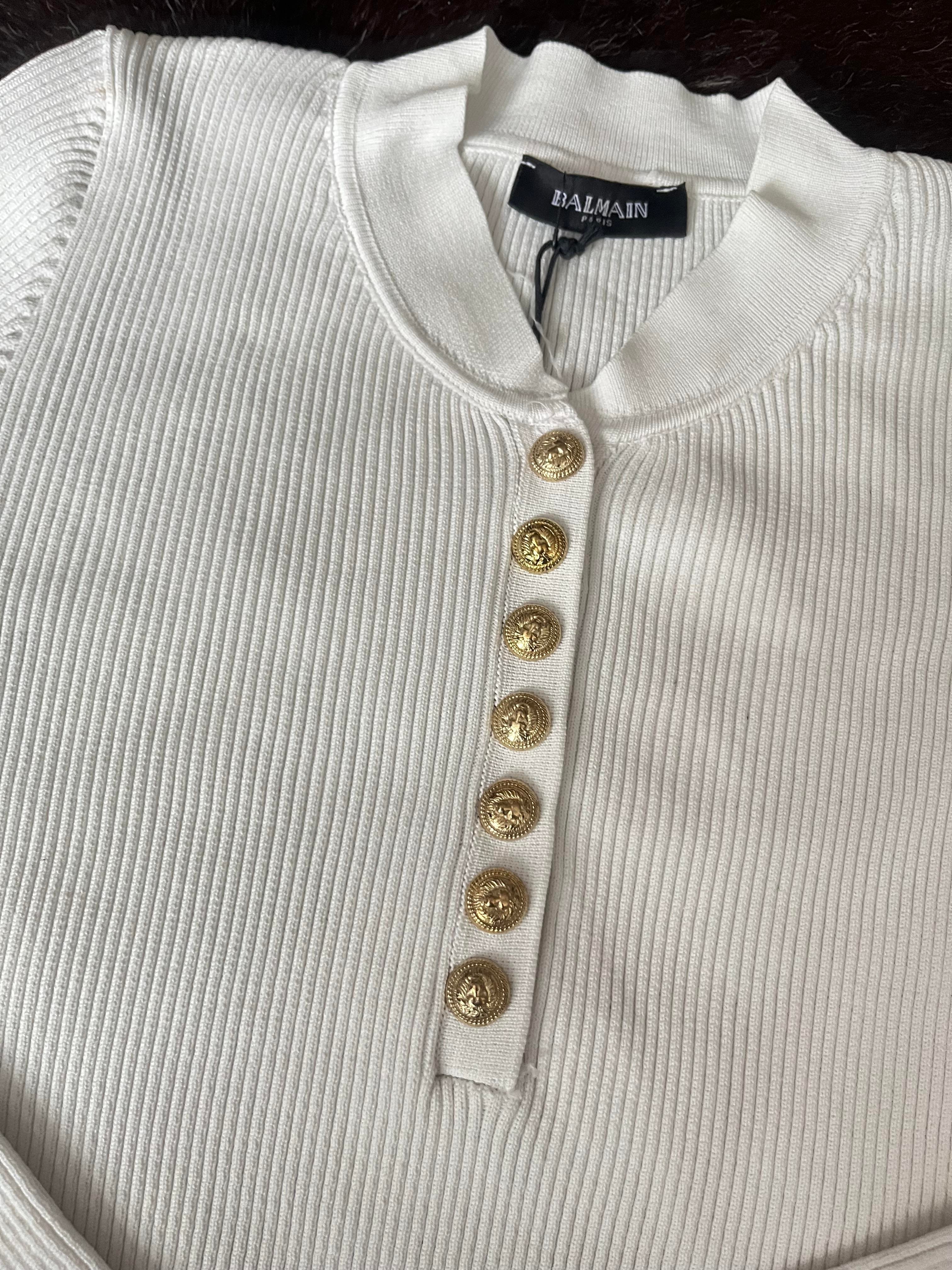 BALMN DÜĞMELİ BEYAZ TRİKO