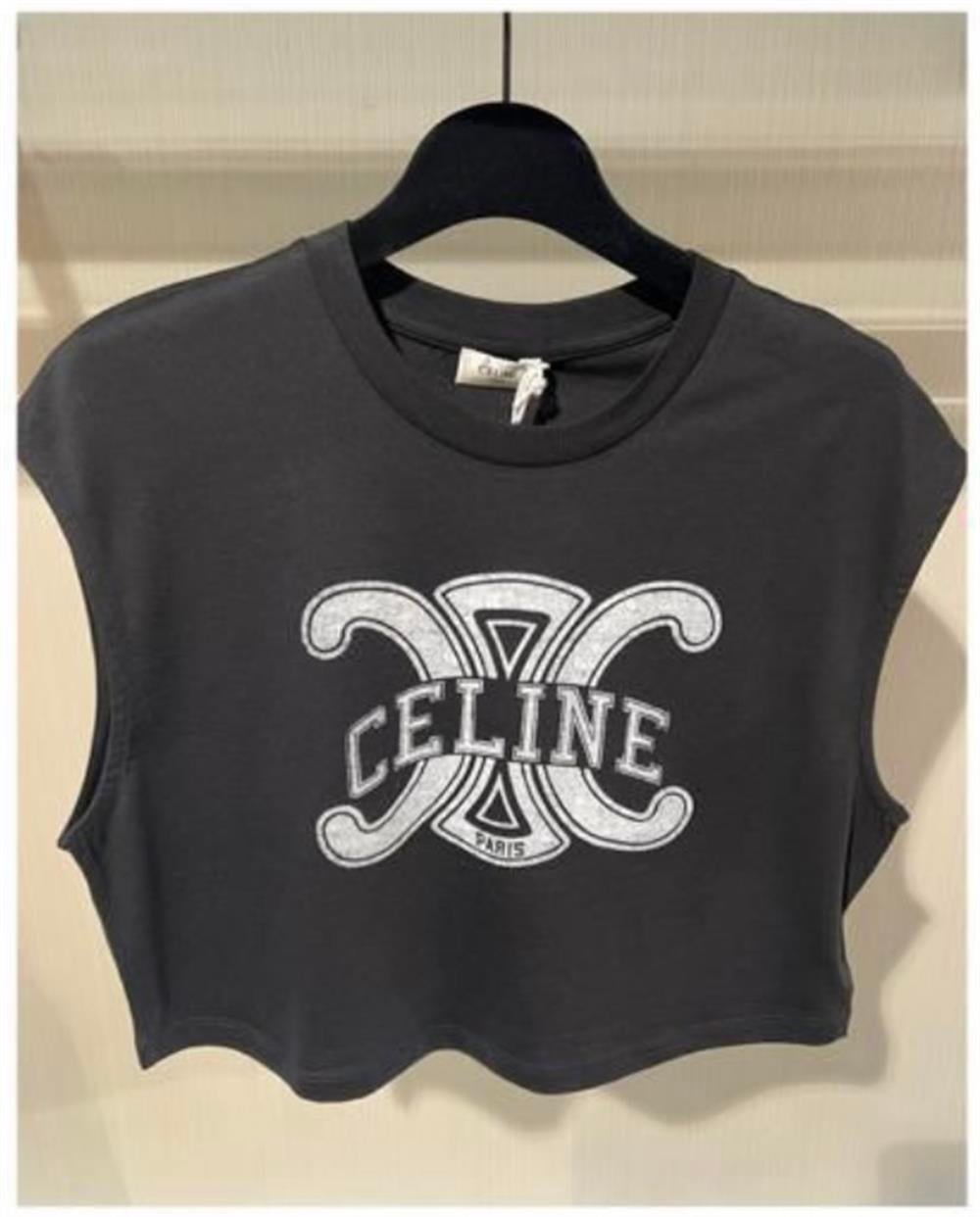 Celine siyah crop top