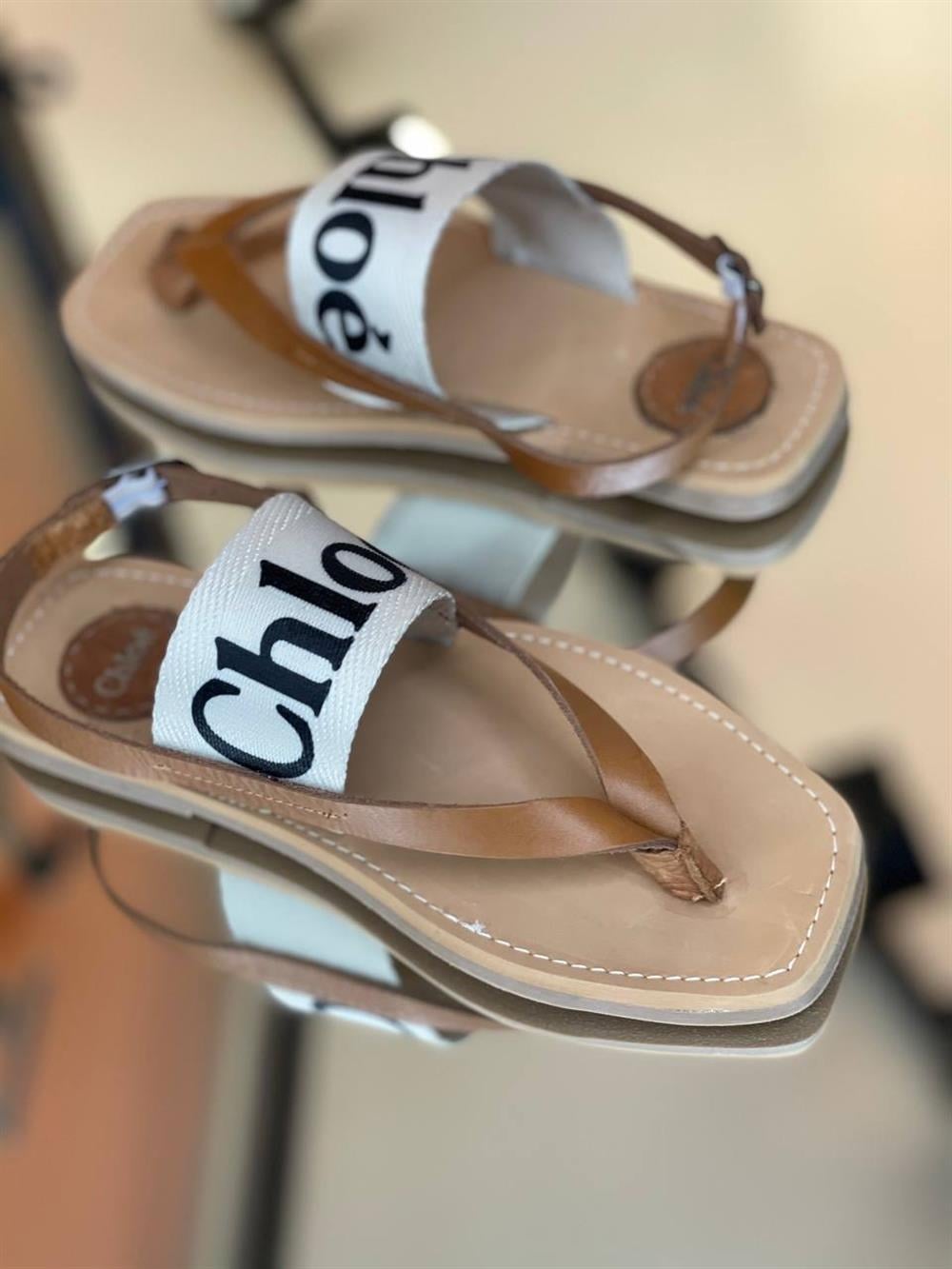 CHLOE BEYAZ SANDALET