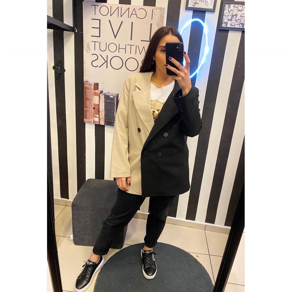 Çift Taraflı Blazer Ceket