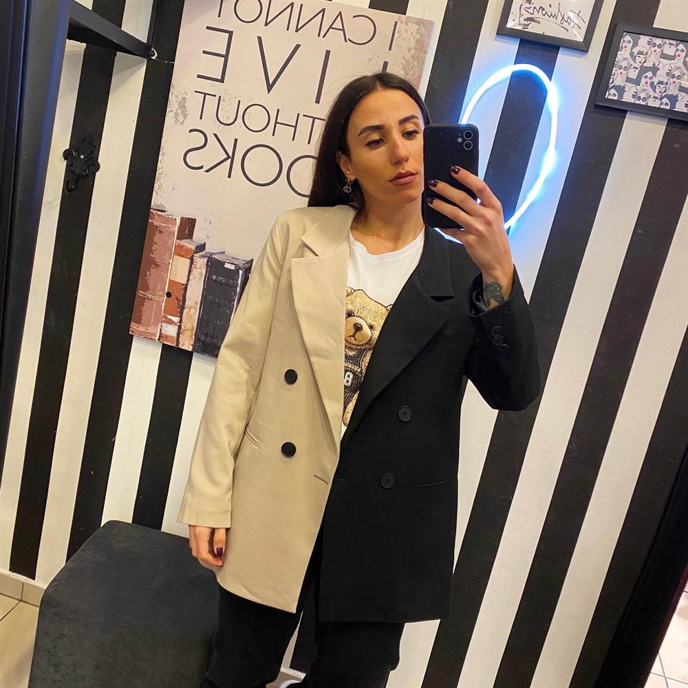 Çift Taraflı Blazer Ceket